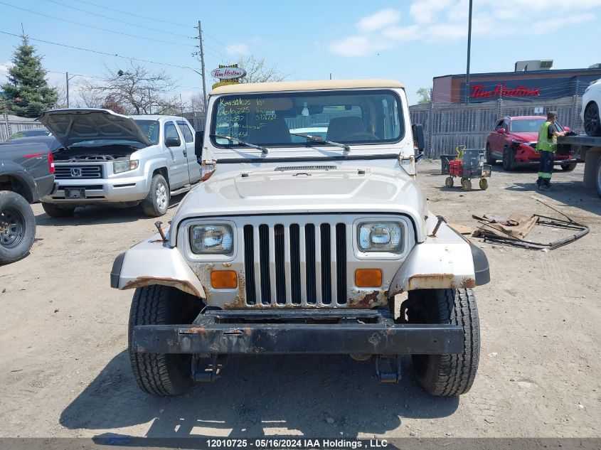 1995 Jeep Wrangler / Yj S/Rio Grande VIN: 1J4FY19POSP312087 Lot: 12010725