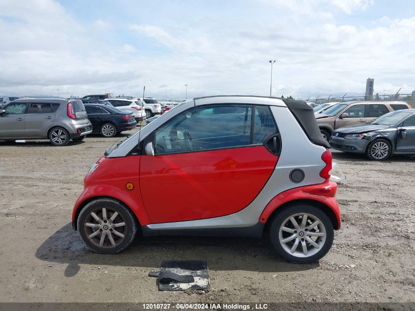 2006 Smart Fortwo VIN: WMEAK00F36J299104 Lot: 12010727