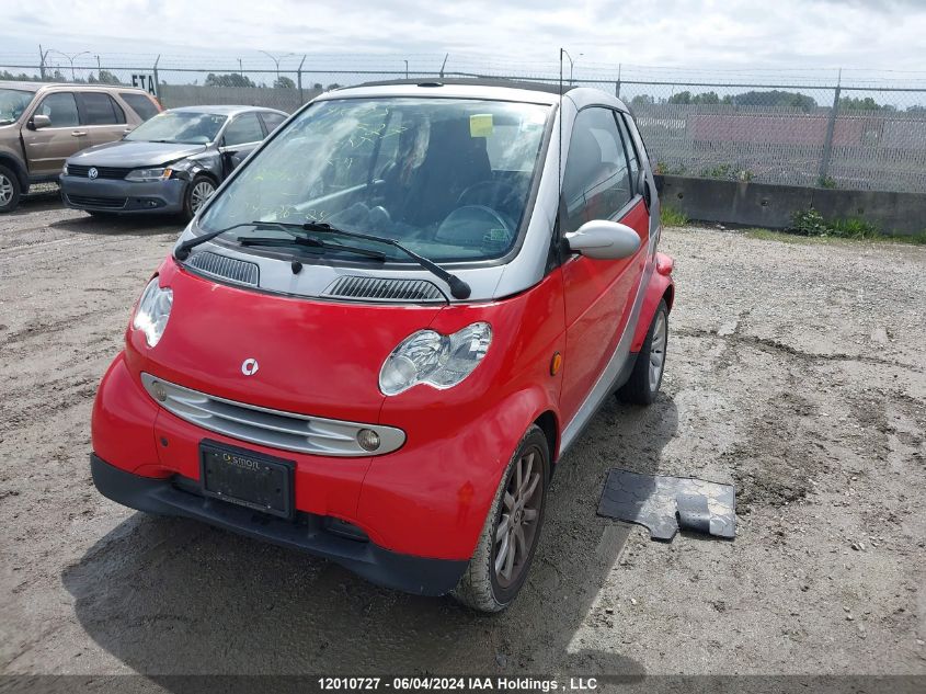 2006 Smart Fortwo VIN: WMEAK00F36J299104 Lot: 12010727