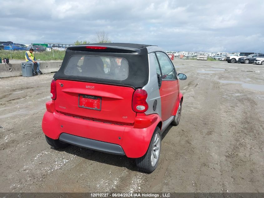 2006 Smart Fortwo VIN: WMEAK00F36J299104 Lot: 12010727