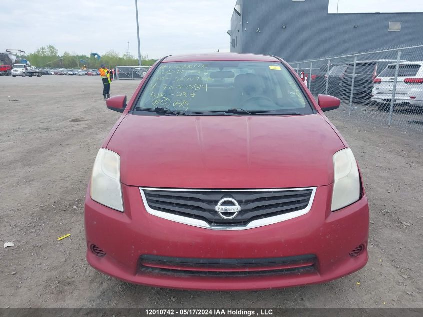 2010 Nissan Sentra 2.0/2.0S/Sr/2.0Sl VIN: 3N1AB6AP9AL707084 Lot: 12010742