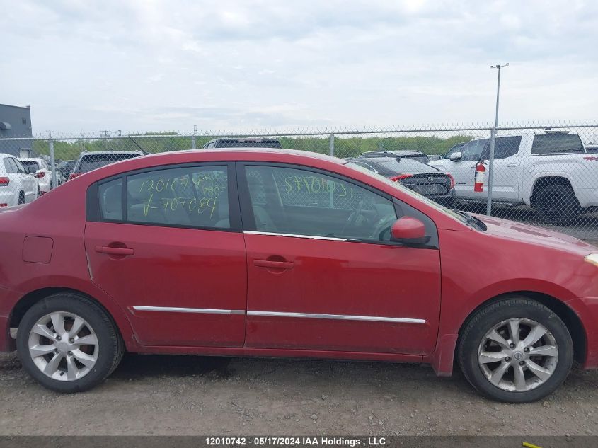 2010 Nissan Sentra 2.0/2.0S/Sr/2.0Sl VIN: 3N1AB6AP9AL707084 Lot: 12010742