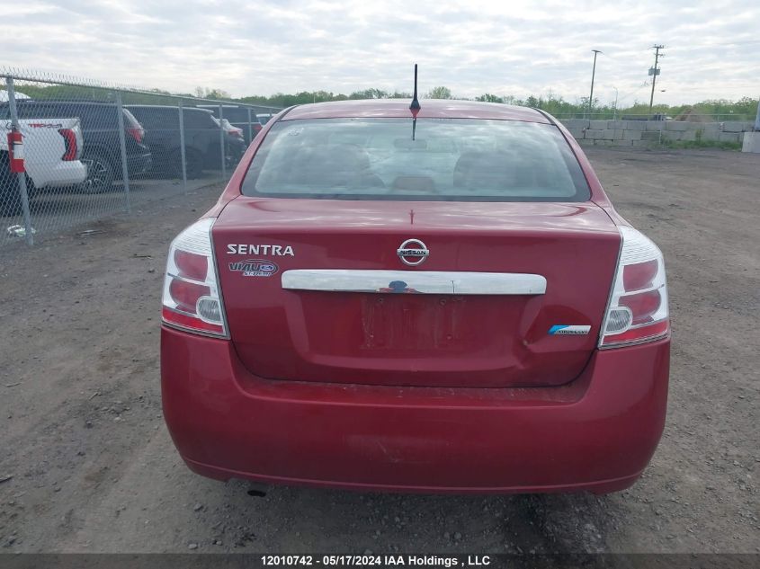 2010 Nissan Sentra 2.0/2.0S/Sr/2.0Sl VIN: 3N1AB6AP9AL707084 Lot: 12010742