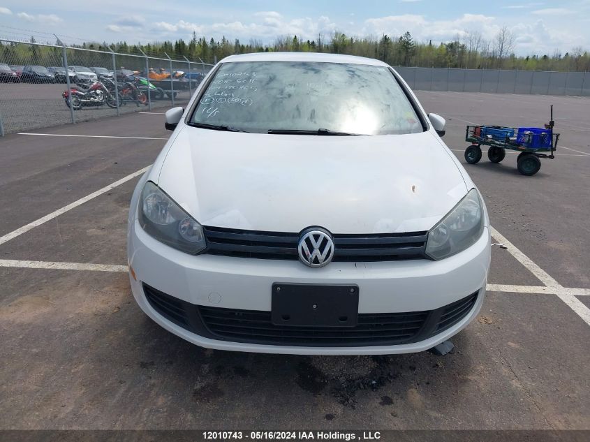 2010 Volkswagen Golf VIN: WVWCA7AJ4AW180365 Lot: 12010743