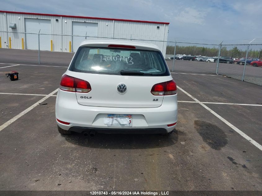 2010 Volkswagen Golf VIN: WVWCA7AJ4AW180365 Lot: 12010743