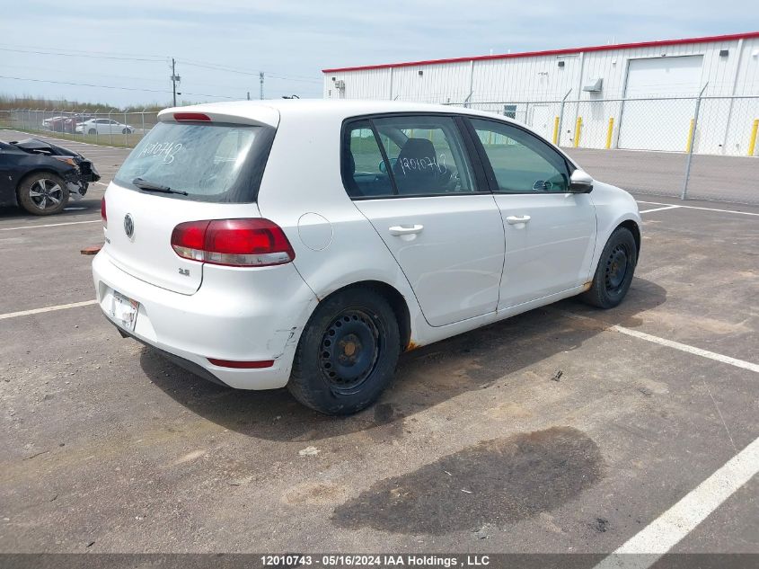 2010 Volkswagen Golf VIN: WVWCA7AJ4AW180365 Lot: 12010743