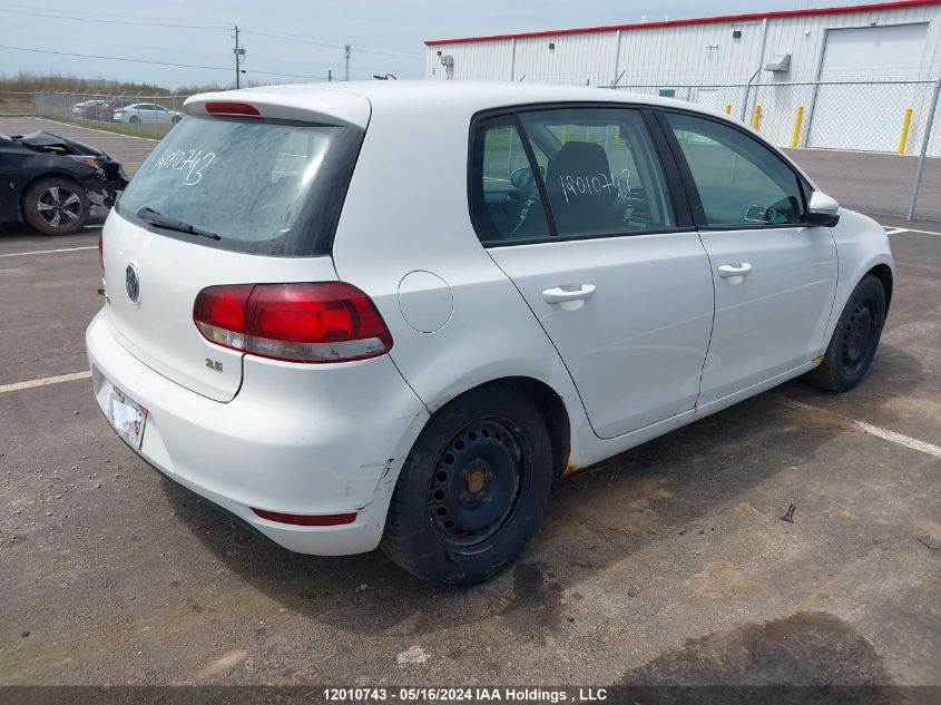 2010 Volkswagen Golf VIN: WVWCA7AJ4AW180365 Lot: 12010743