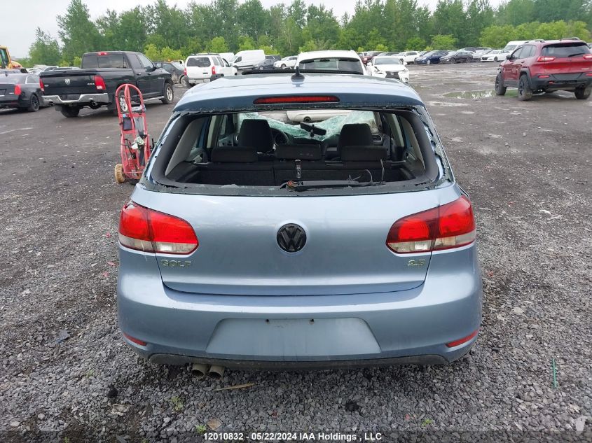 2010 Volkswagen Golf VIN: WVWCA7AJ2AW275054 Lot: 12010832