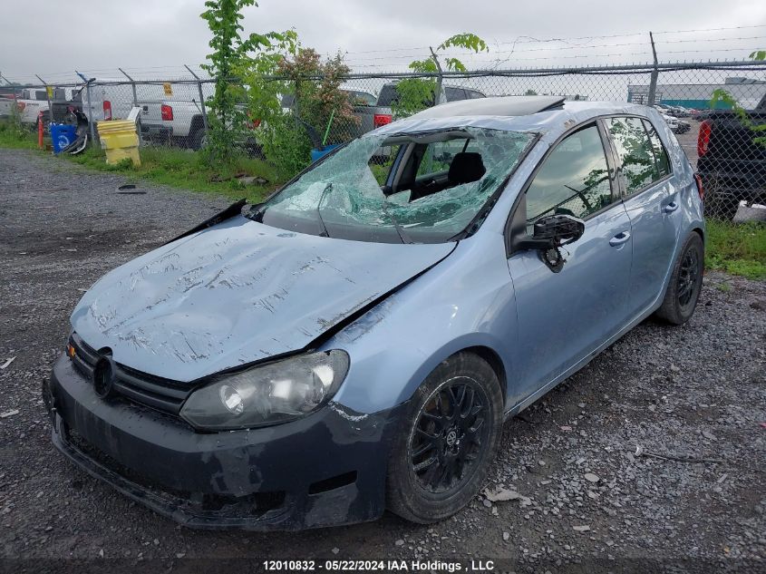 2010 Volkswagen Golf VIN: WVWCA7AJ2AW275054 Lot: 12010832