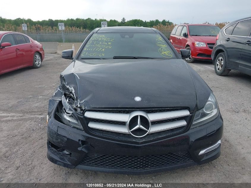 2013 Mercedes-Benz C-Class VIN: WDDGJ8JB0DG050524 Lot: 12010852