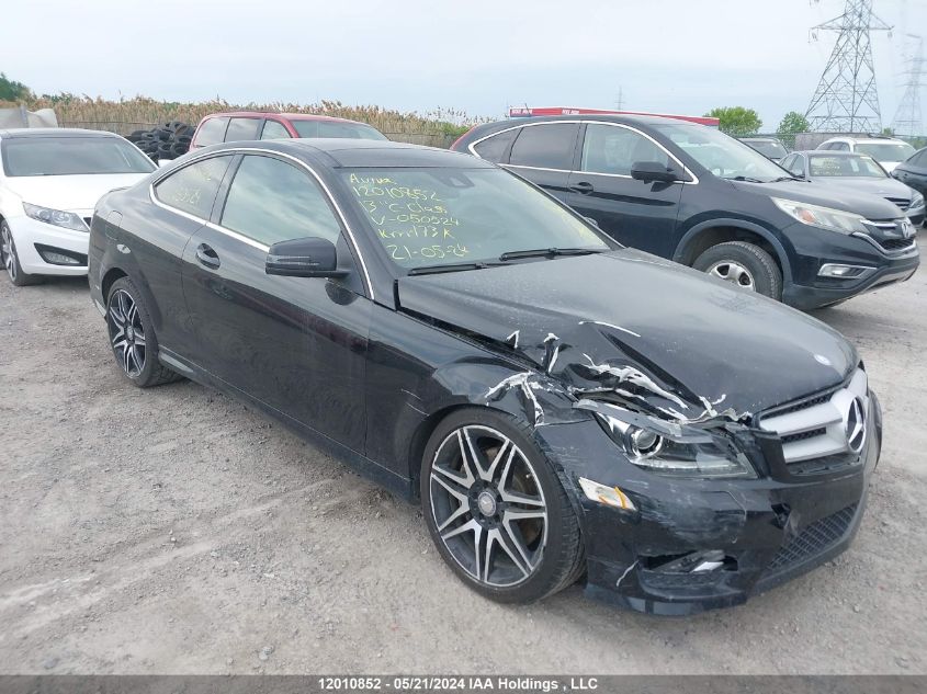 2013 Mercedes-Benz C-Class VIN: WDDGJ8JB0DG050524 Lot: 12010852