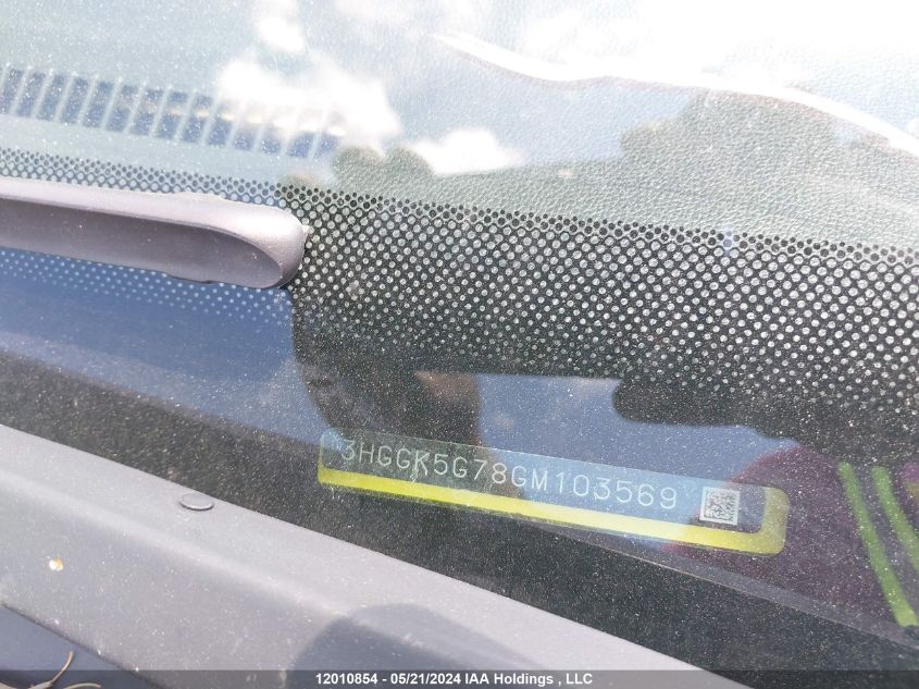 2016 Honda Fit VIN: 3HGGK5G78GM103569 Lot: 12010854