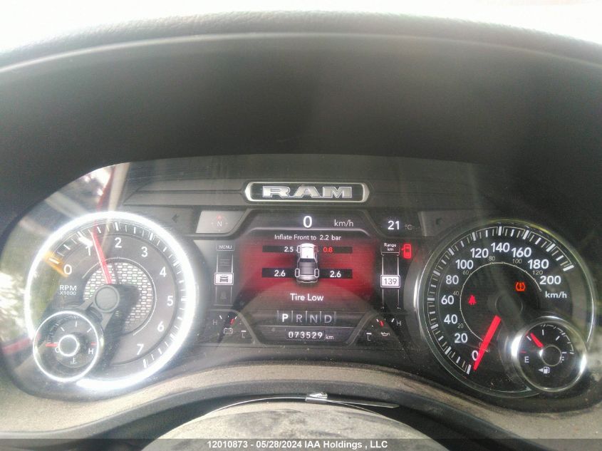 2021 Ram 1500 Big Horn VIN: 1C6SRFFT2MN691812 Lot: 12010873