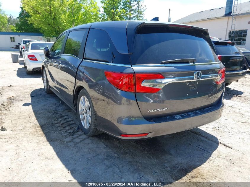 2020 Honda Odyssey VIN: 5FNRL6H43LB500653 Lot: 12010875