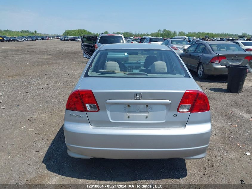 2005 Honda Civic Sdn VIN: 2HGES16195H001044 Lot: 12010884