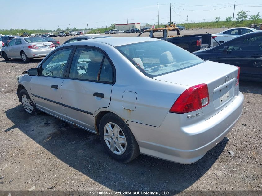 2005 Honda Civic Sdn VIN: 2HGES16195H001044 Lot: 12010884