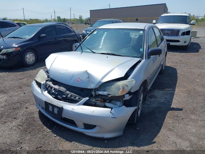 2005 Honda Civic Sdn VIN: 2HGES16195H001044 Lot: 12010884