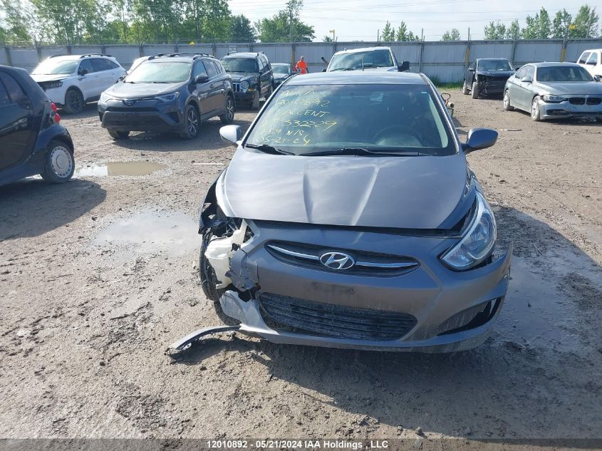 2017 Hyundai Accent Gl VIN: KMHCT5AE8HU332229 Lot: 12010892