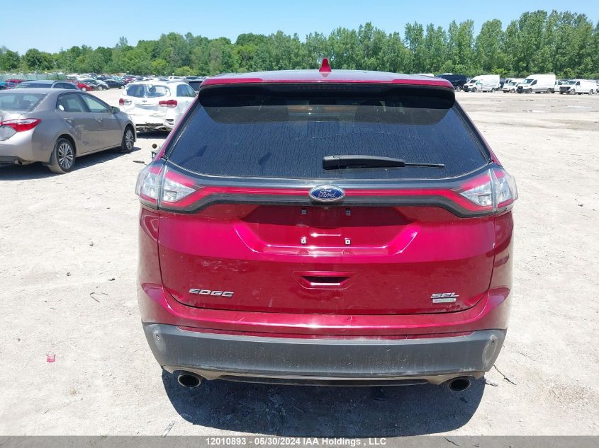 2017 Ford Edge Sel VIN: 2FMPK3J95HBB65765 Lot: 12010893