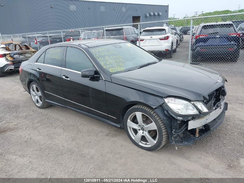 2010 Mercedes-Benz E-Class VIN: WDDHF8HB9AA221183 Lot: 12010911