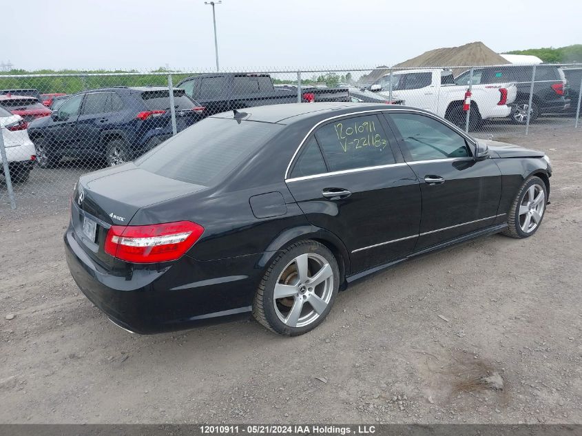 2010 Mercedes-Benz E-Class VIN: WDDHF8HB9AA221183 Lot: 12010911