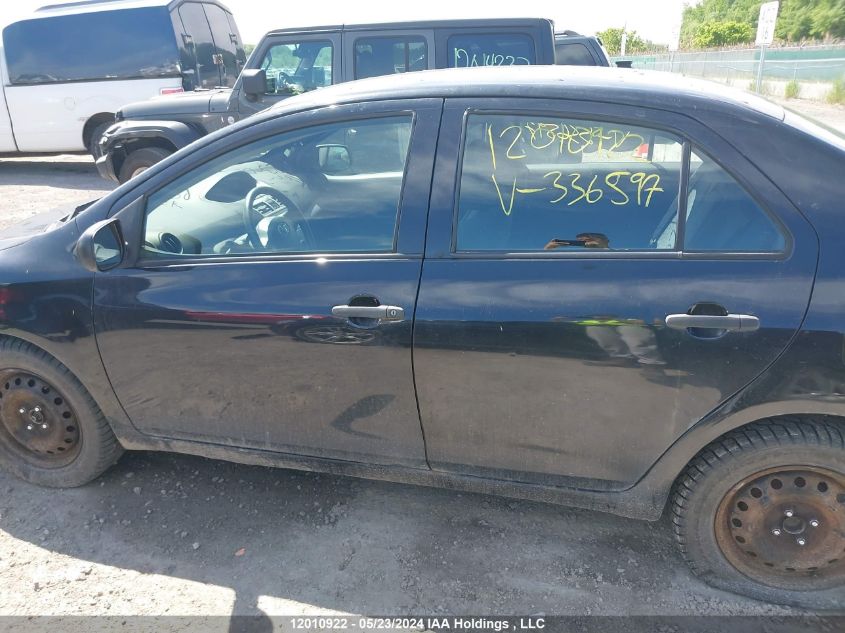 2009 Toyota Yaris VIN: JTDBT923391336597 Lot: 12010922