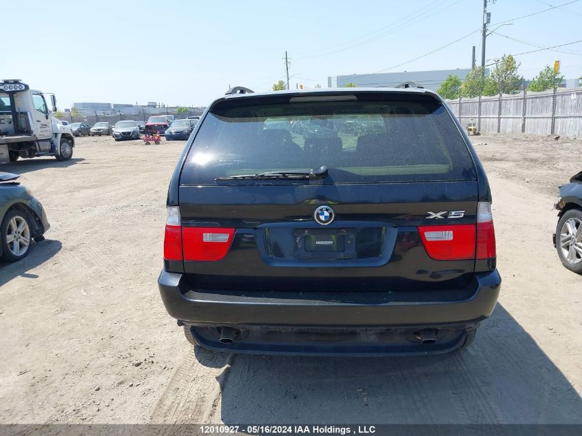 2005 BMW X5 VIN: 5UXFA13585LY06404 Lot: 12010927