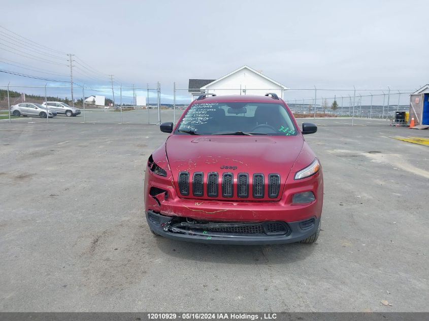 2016 Jeep Cherokee Sport VIN: 1C4PJMAS6GW356835 Lot: 12010929