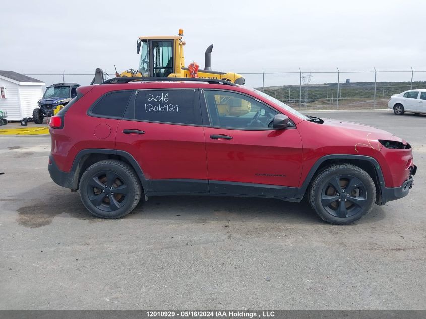 2016 Jeep Cherokee Sport VIN: 1C4PJMAS6GW356835 Lot: 12010929