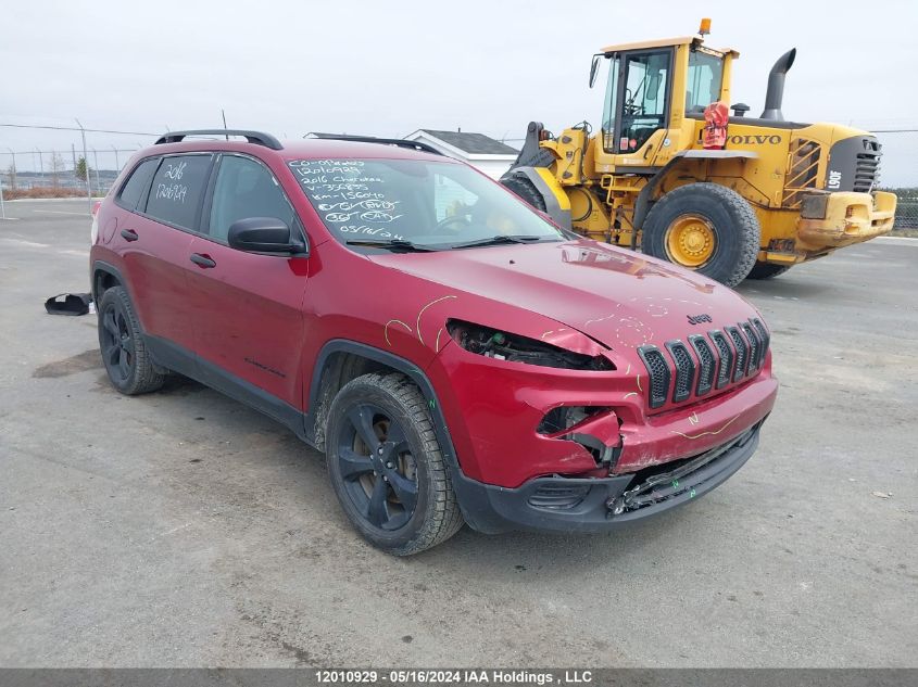 2016 Jeep Cherokee Sport VIN: 1C4PJMAS6GW356835 Lot: 12010929