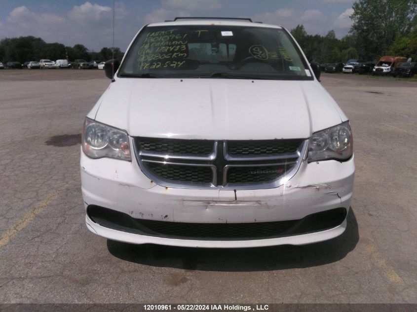 2016 Dodge Grand Caravan VIN: 2C4RDGBG2GR172433 Lot: 12010961