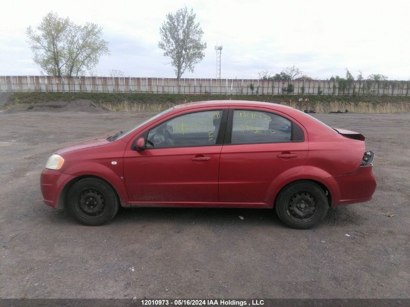 2008 Chevrolet Aveo VIN: KL1TD55638B279561 Lot: 12010973