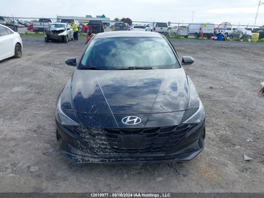 2022 Hyundai Elantra Preferred Ivt With Sun And Tech Package VIN: KMHLM4AGXNU359971 Lot: 12010977