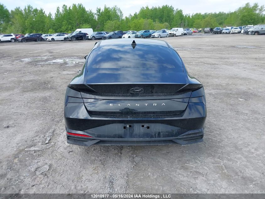2022 Hyundai Elantra Preferred Ivt With Sun And Tech Package VIN: KMHLM4AGXNU359971 Lot: 12010977
