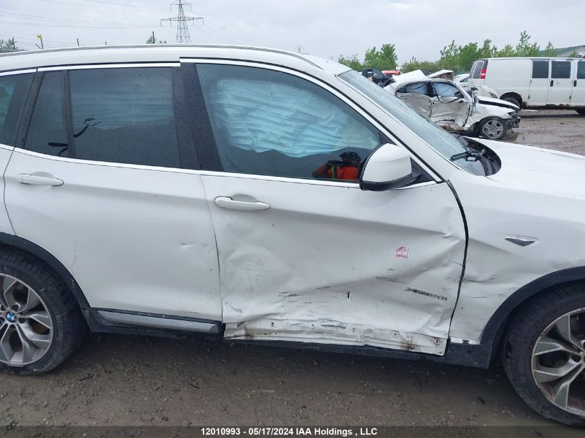 2017 BMW X3 xDrive28I VIN: 5UXWX9C58H0T05547 Lot: 12010993