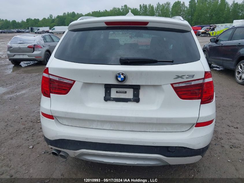 2017 BMW X3 xDrive28I VIN: 5UXWX9C58H0T05547 Lot: 12010993