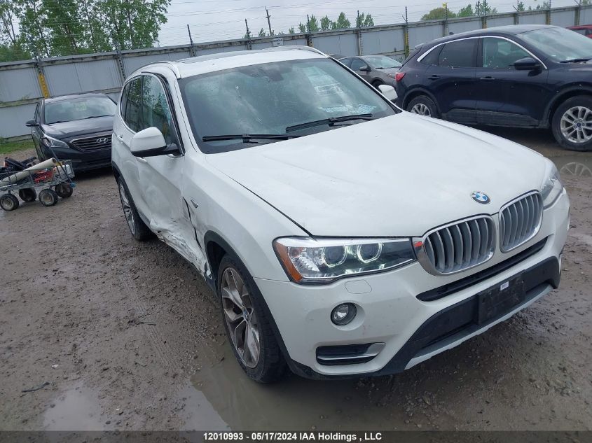 2017 BMW X3 xDrive28I VIN: 5UXWX9C58H0T05547 Lot: 12010993