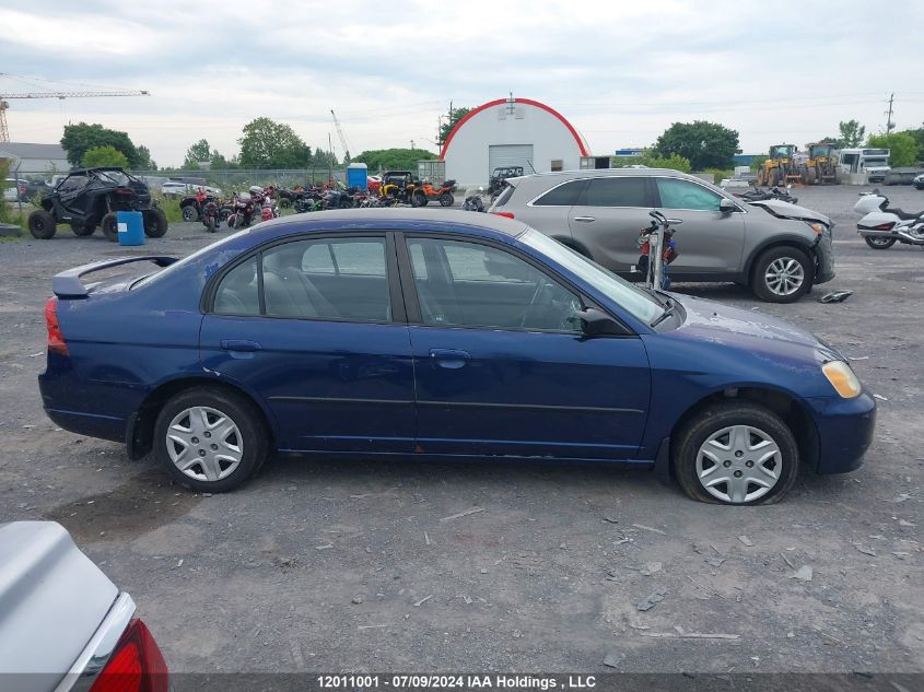 2003 Honda Civic Sdn VIN: 2HGES16453H946547 Lot: 12011001