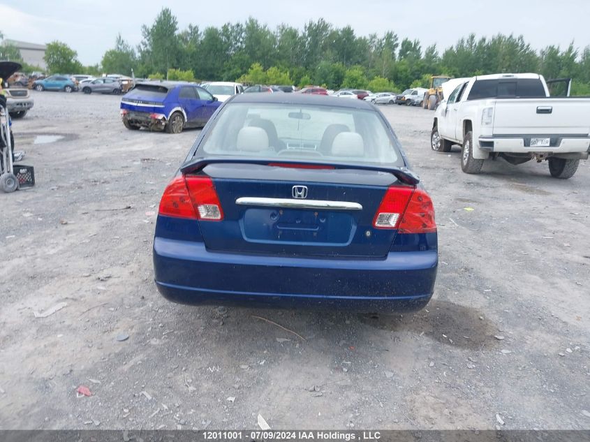 2003 Honda Civic Sdn VIN: 2HGES16453H946547 Lot: 12011001