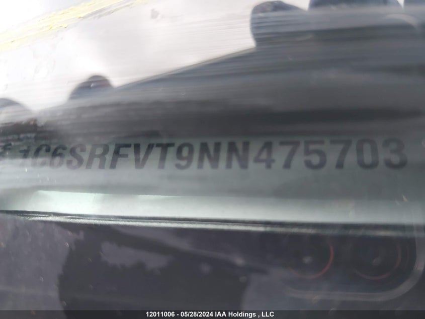 2022 Dodge Ram 1500 VIN: 1C6SRFVT9NN475703 Lot: 12011006