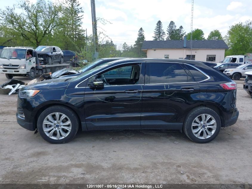 2022 Ford Edge Titanium VIN: 2FMPK4K91NBA44876 Lot: 12011007