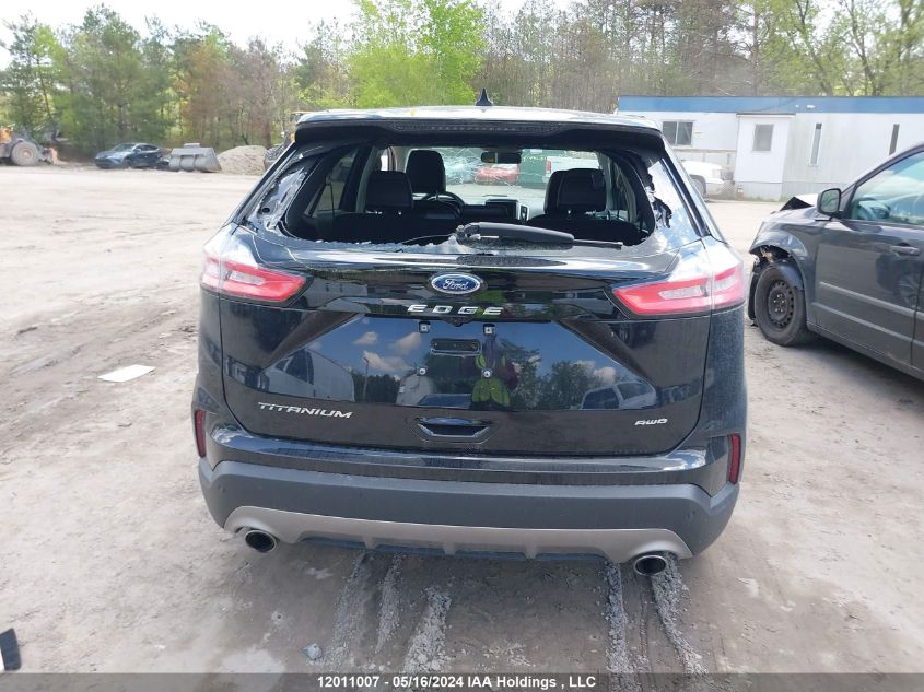 2022 Ford Edge Titanium VIN: 2FMPK4K91NBA44876 Lot: 12011007