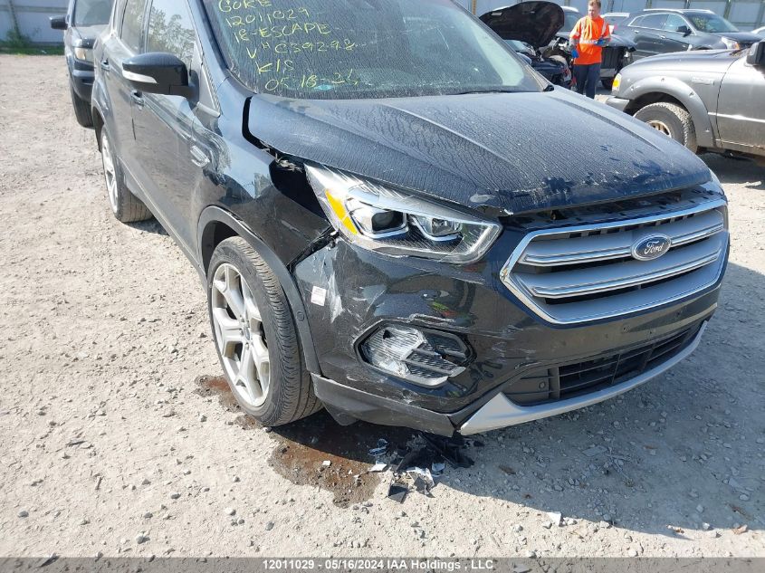 2018 Ford Escape Titanium VIN: 1FMCU9J94JUC39298 Lot: 12011029