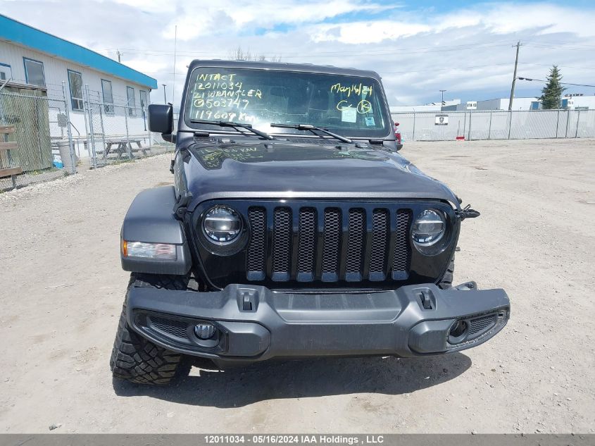 2021 Jeep Wrangler Unlimited Sport VIN: 1C4HJXDN1MW503747 Lot: 12011034