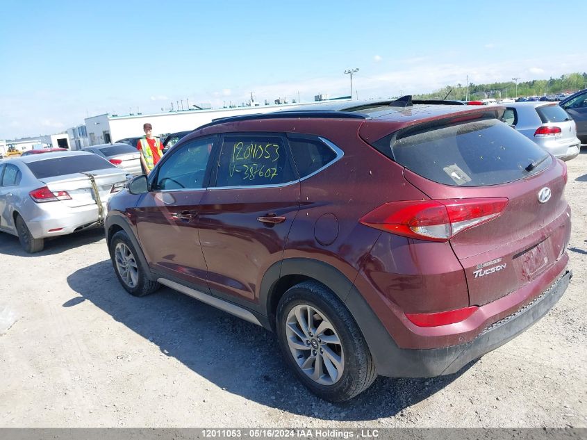 2017 Hyundai Tucson Luxury VIN: KM8J3CA4XHU387607 Lot: 12011053