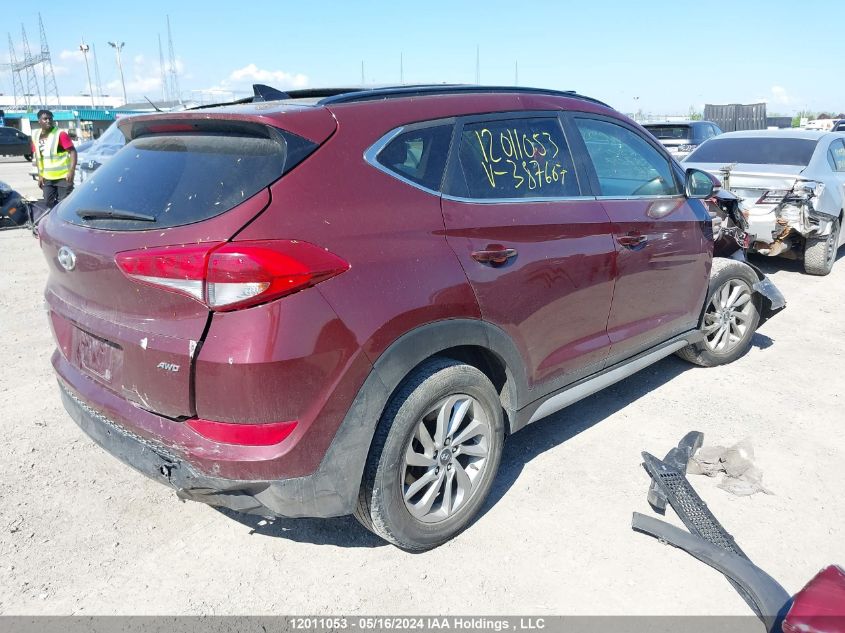 2017 Hyundai Tucson Luxury VIN: KM8J3CA4XHU387607 Lot: 12011053