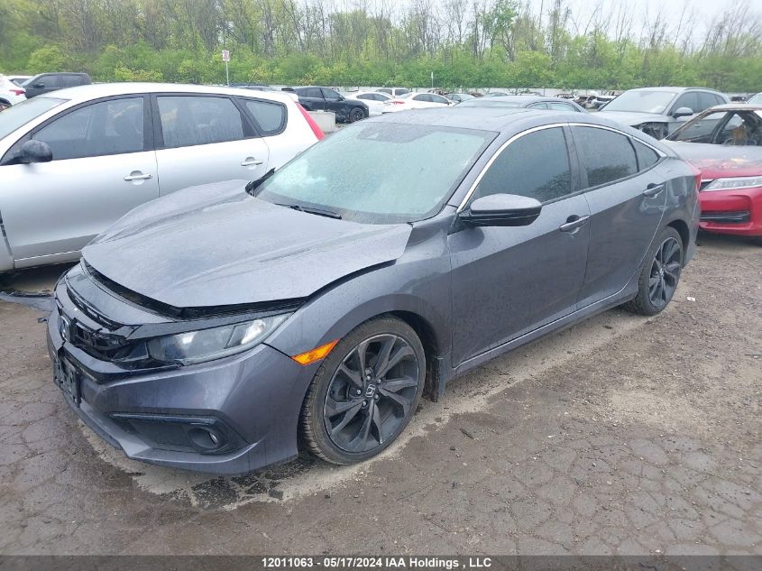 2019 Honda Civic Sport VIN: 2HGFC2F87KH017257 Lot: 12011063