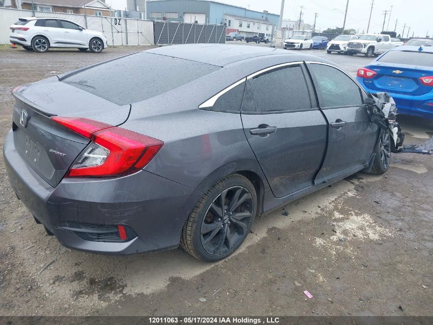 2019 Honda Civic Sport VIN: 2HGFC2F87KH017257 Lot: 12011063