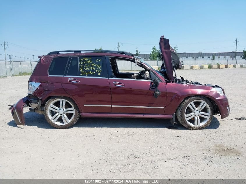 2010 Mercedes-Benz Glk 350 4Matic VIN: WDCGG8HB9AF311059 Lot: 12011082