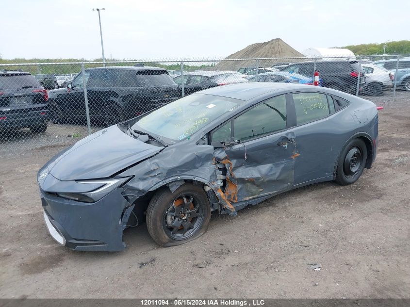 2023 Toyota Prius Prime Xse Premium VIN: JTDACACU9P3006534 Lot: 12011094